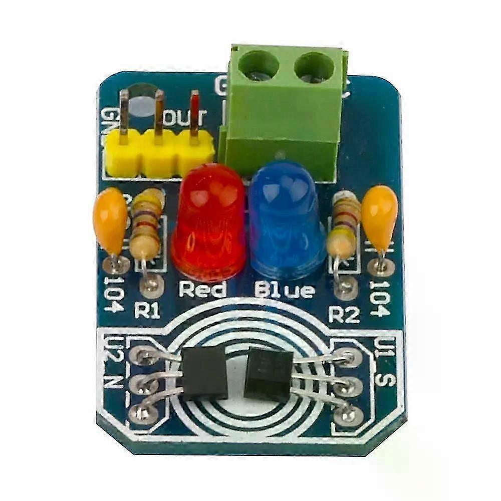 Hall Magnetic Induction Sensor Magnetic Detection Pole Resolver North And South Detection Module DIY Learning Kits DC45V-20V