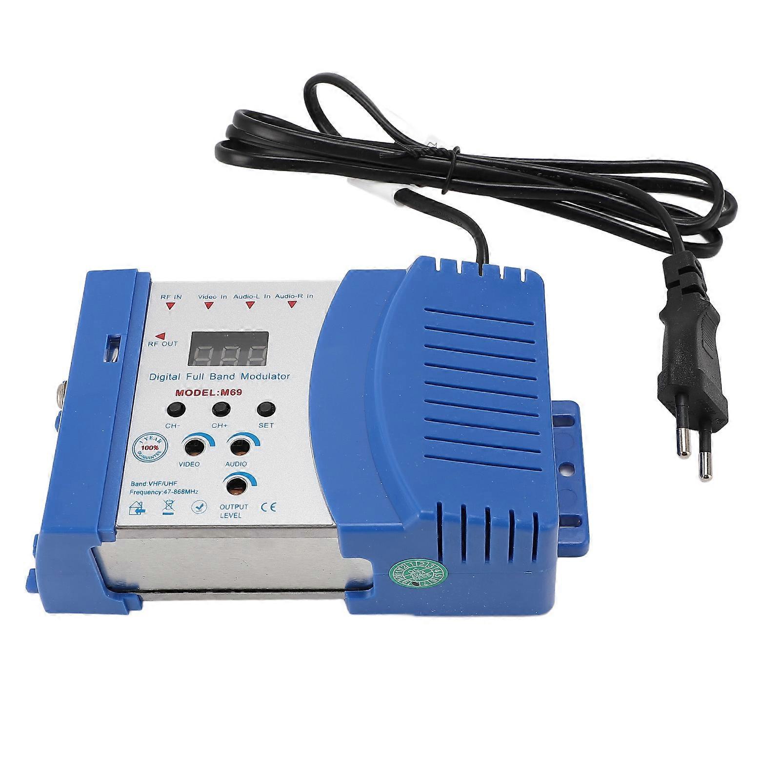 AV to RF Converter Multifunctional Houdehold RHF UHF Digital RF Modulator for Satellite Receiver 