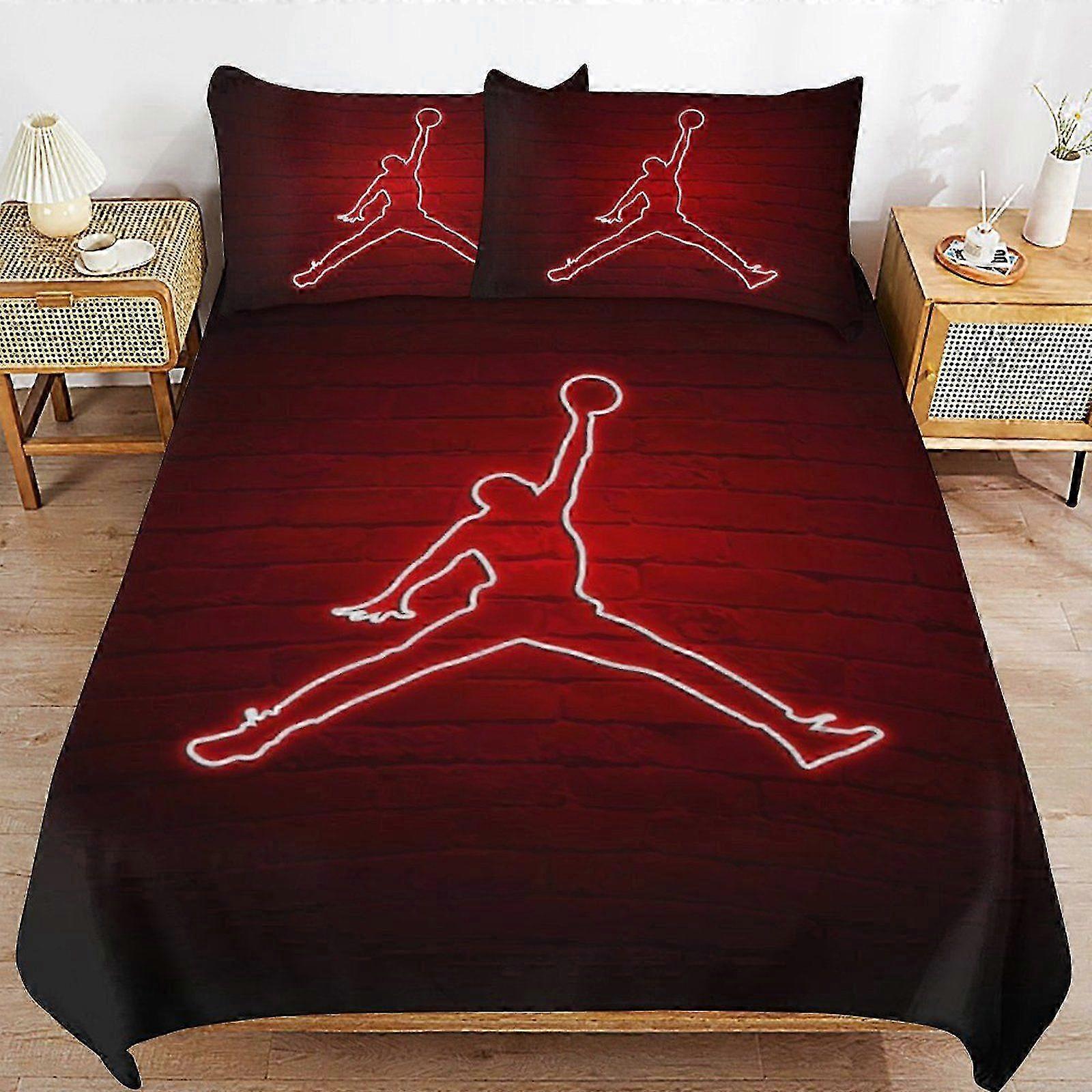 25-26 x152 Michael Jordan Luxury Handling Daily Rest Machine Friendly Touch Durable Zip Duvet Cover Sets Performance z152
