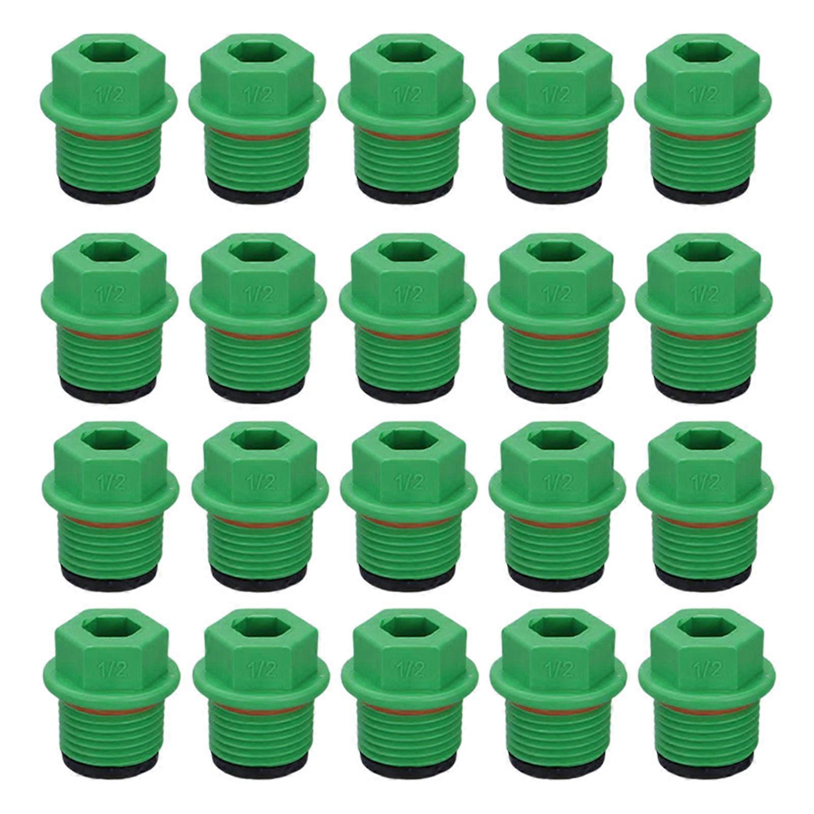 20 Pieces Pipe Thread Protectors External Thread Sealants DIY Plumbing Maintenance Projects Multicolor