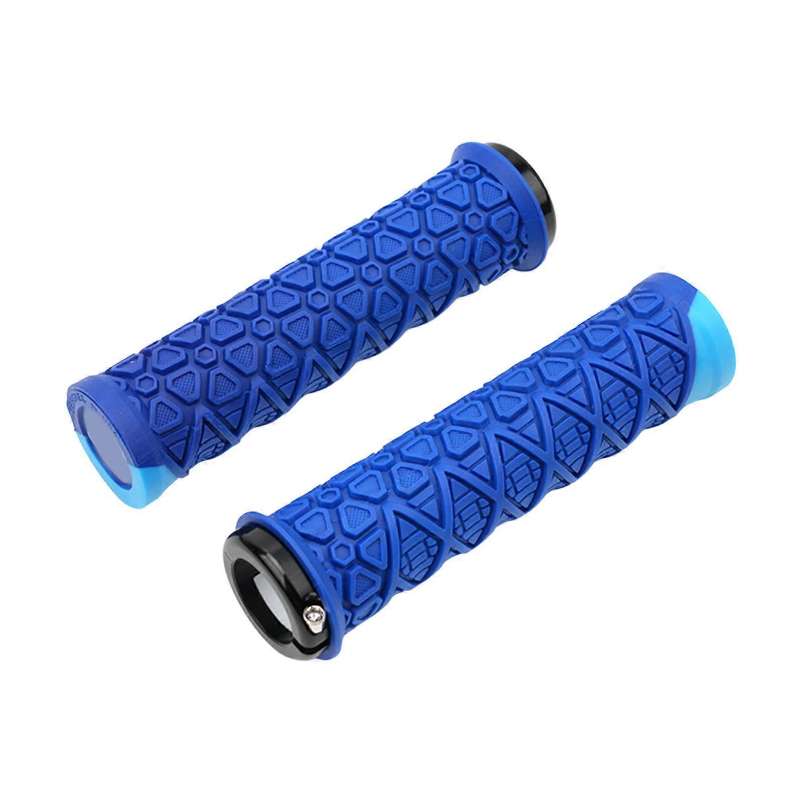 Ventilated Elastomer Cycle Handlebars Holds For Mountain Bikes Not Slip Plan Thin Hard Plastic Center With Secure Identity Locking Installation 