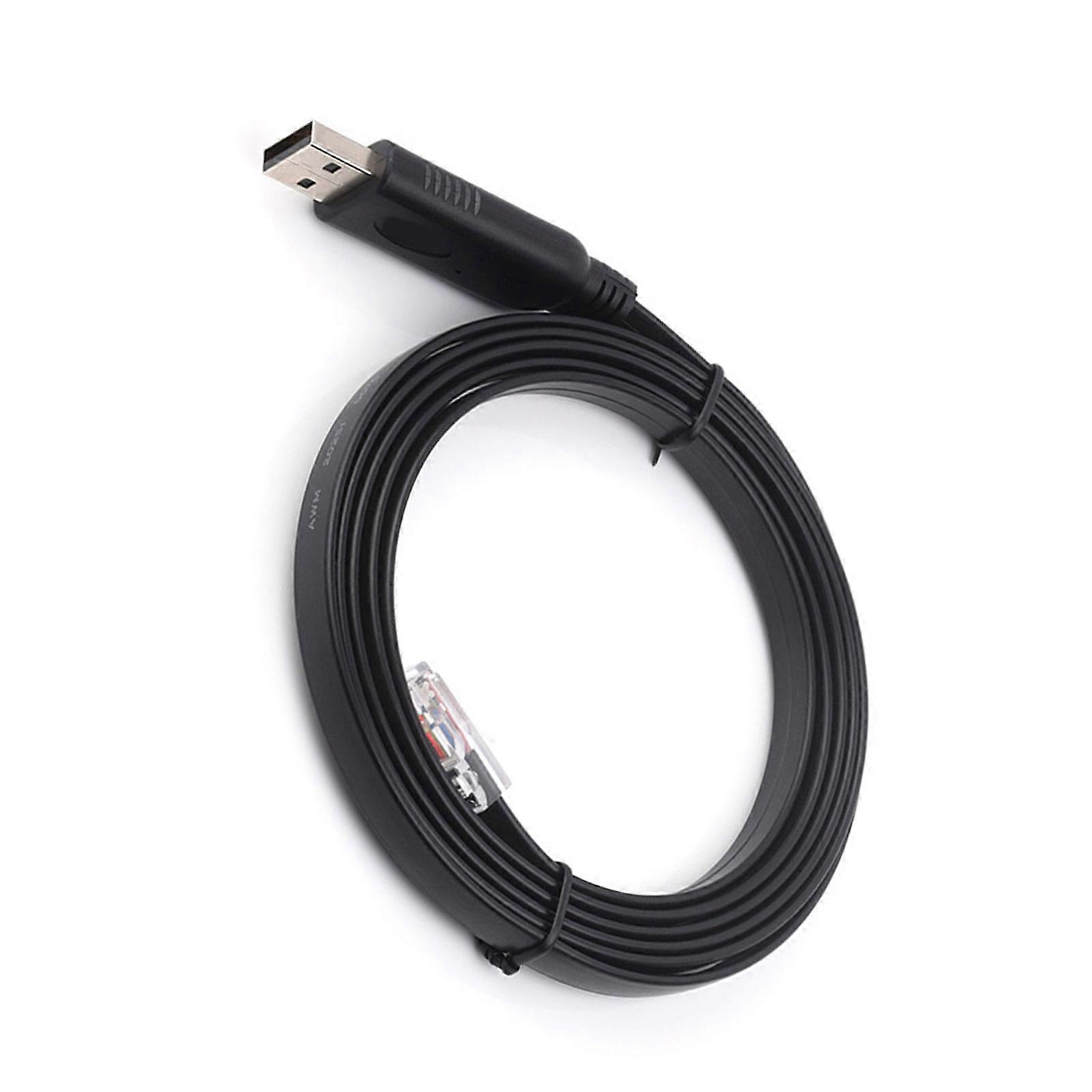 USB to RJ45 Console Debugging Cable for Industrial Control Devices Routers SwitchesFirewalls and Communication Modules Multicolor