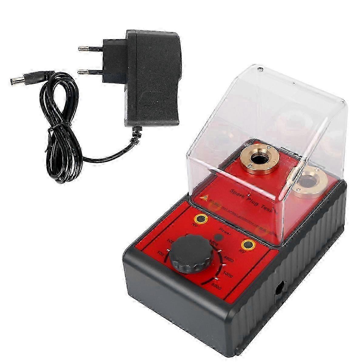 0-6000RPM Spark Plug Tester: Diagnostic Tool for Ignition System Analysis on Motorcycles, Trucks & Gasoline Vehicles - EU Plug Compatibility