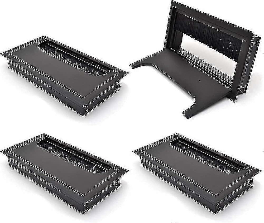 Cable Bushing Desk Table Grommets 80x 160mm Cable Outlet Tidy Cover Insert Square Cube Wire