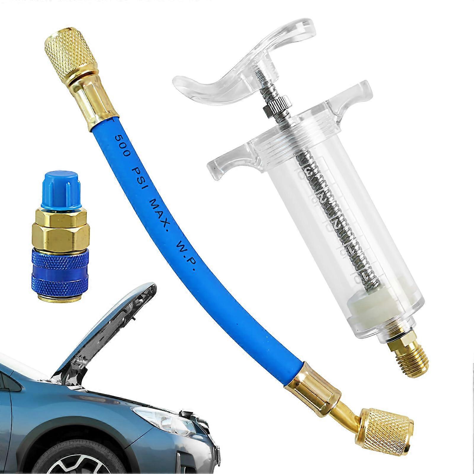 Dye Injector For Refrigeration Oil Filler, Precision Liquid Injector For Automotive RV Marine Industrial Workshop