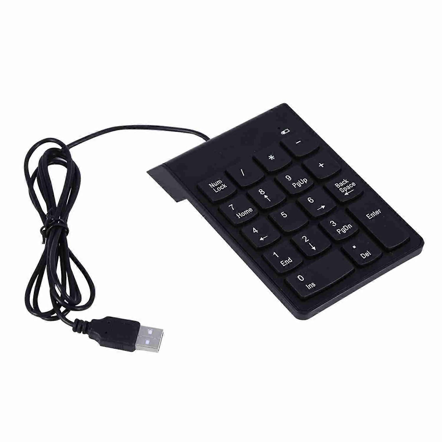 USB Numeric Keypad Mini Number Pad Numpad 18 Keys Keyboard for Laptop Desktop PC Pro