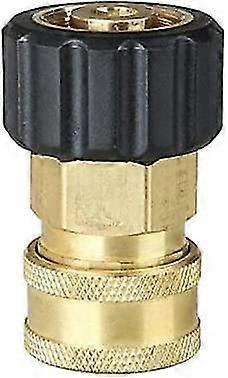 Högtryckstvättsadapter hane till 1/4 trycksnabbkoppling mässing hona snabbkoppling slangkoppling (guld) (1 st)