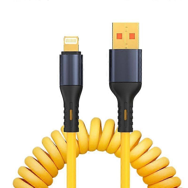 USB to 8 Pin Spring Charging Data Cable