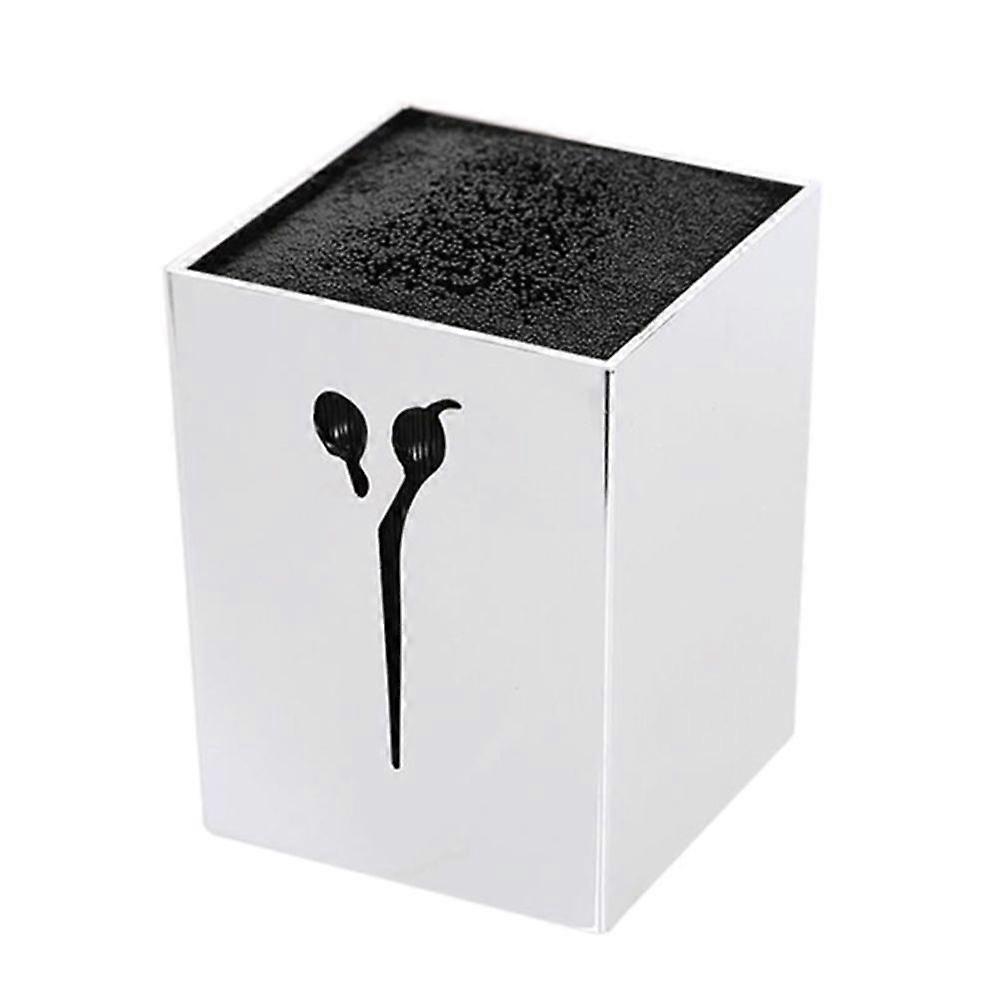 Pro Scissors Case Salon Tools Holder Barber Scissor Sockets Silver