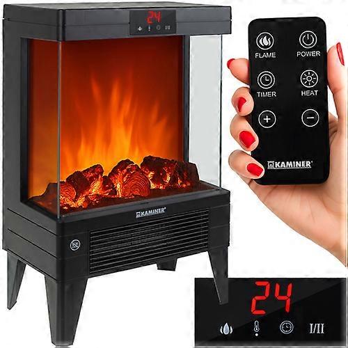 Electric stove heater, 2000W, flame effect, remote control
