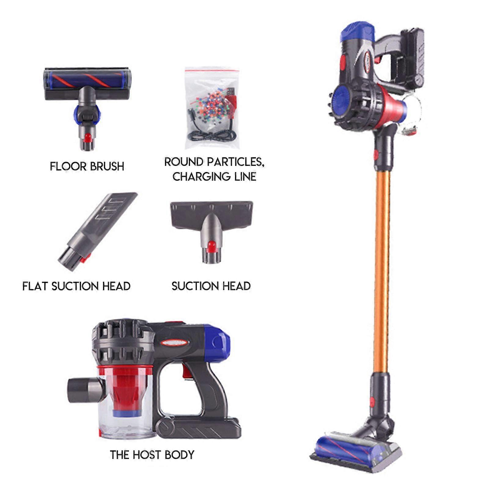 Vacuum Toy Set Easy To Assemble Safe Fun Simulation Electric Vacuum Cleaner Toy For KidsSH