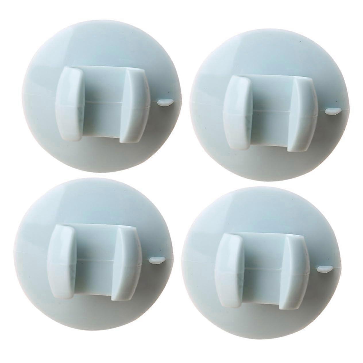 Rice Spoon Holder Set Of 4 Blue Suction Kitchen Organizer SpaceSaving For Soup And Serving Spoons