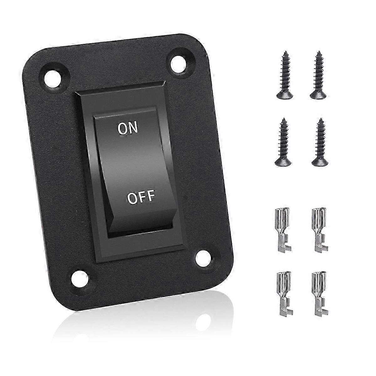 On-Off Switch 12V 20A 4 Pins DPST Rocker Switch Panel RV Light Switch