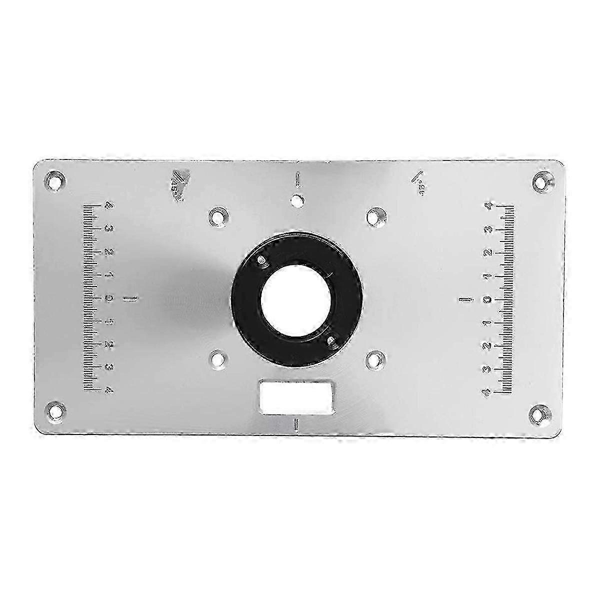 Convenient Center-Hole Bushing Aluminum Router Table for Woodworking with Miter Gauge Guide, High Quality Allooy 2025