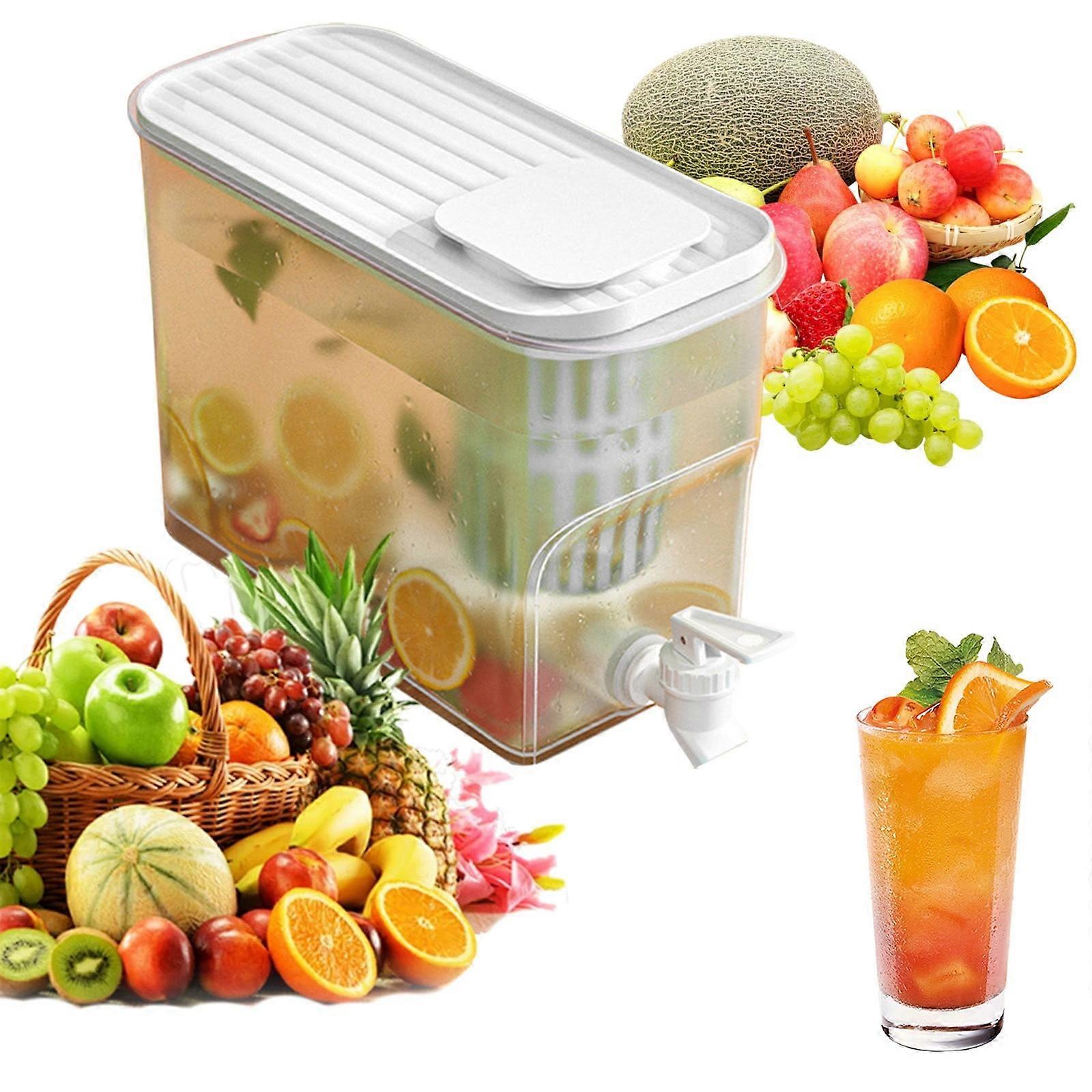 Giyblacko 4L Lemonade Can Refrigerator, Beverage Machine Compatible with Party Juicer, Large Capacity for Families & Events