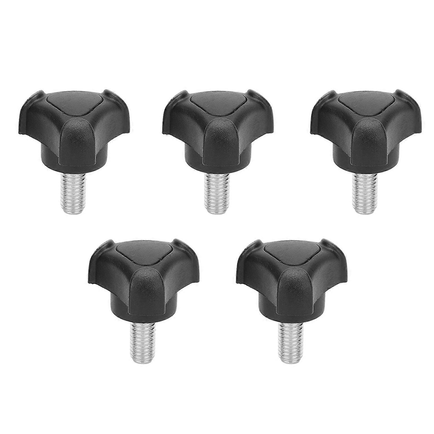 5PCS Triangular Arc Handle Screw M8-18 Long Plastic Head Threaded Bolts Fastener