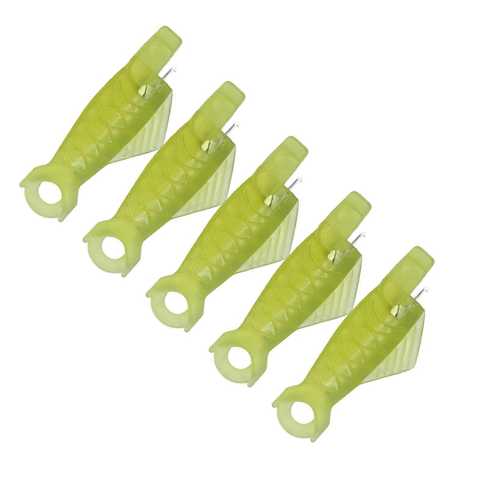 Professional Needle Threading Set Plastic Loop Inserters Fast Automatic Operation Compact Sewing Machine Accessory  Yellow