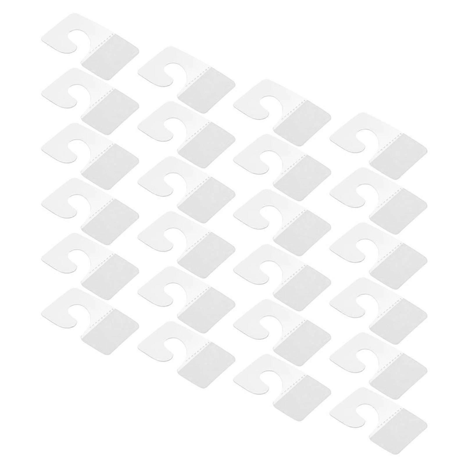 Self Adhesive Hanging Hooks Clear for Storage Use 350Pcs Transparent Tabs