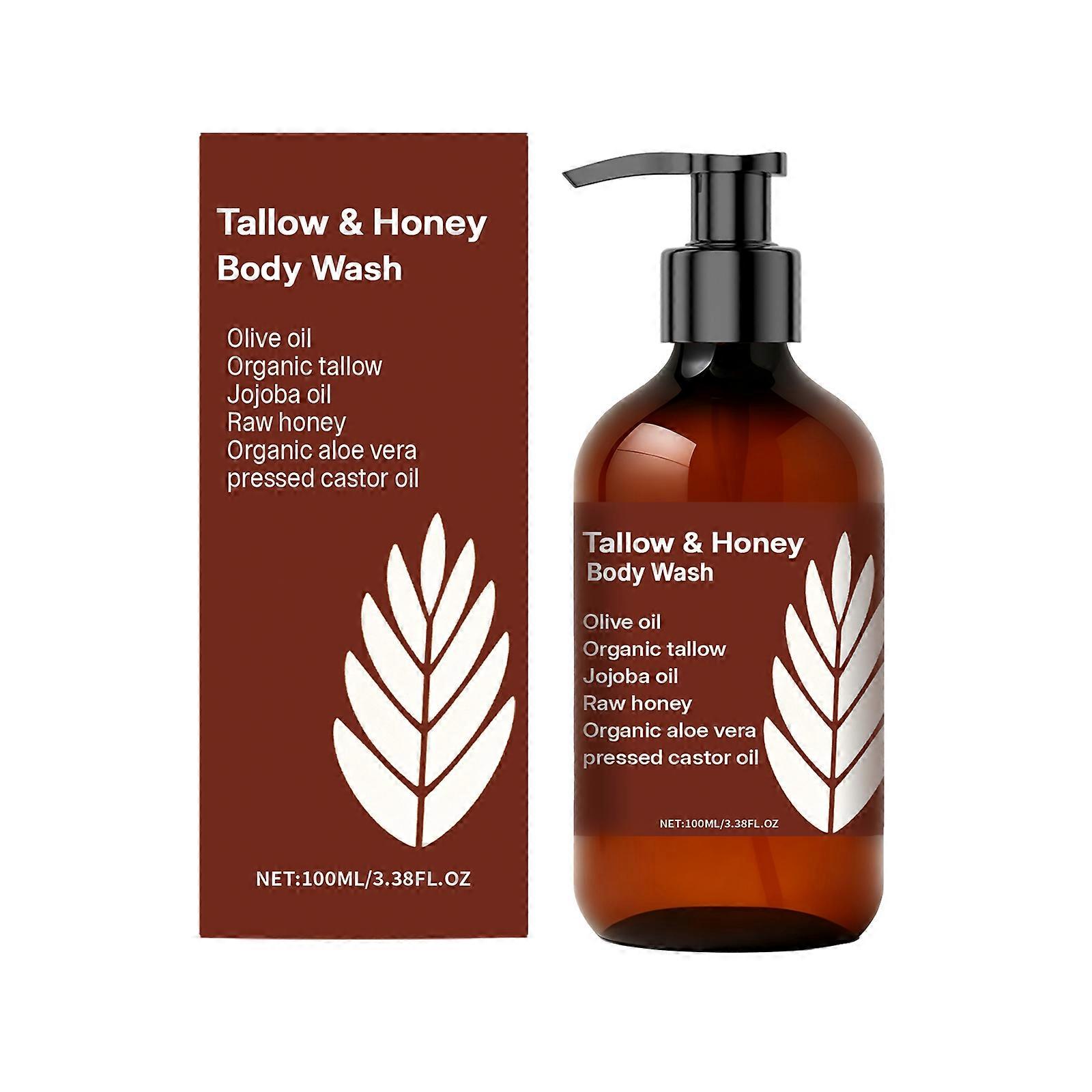 AMZ The Beef Fat Honey Body Wash Is Gentle, Cleansing, Refreshing, Moisturizing, Hydrating, Skin-Nourishing And Cleansing For Bathing