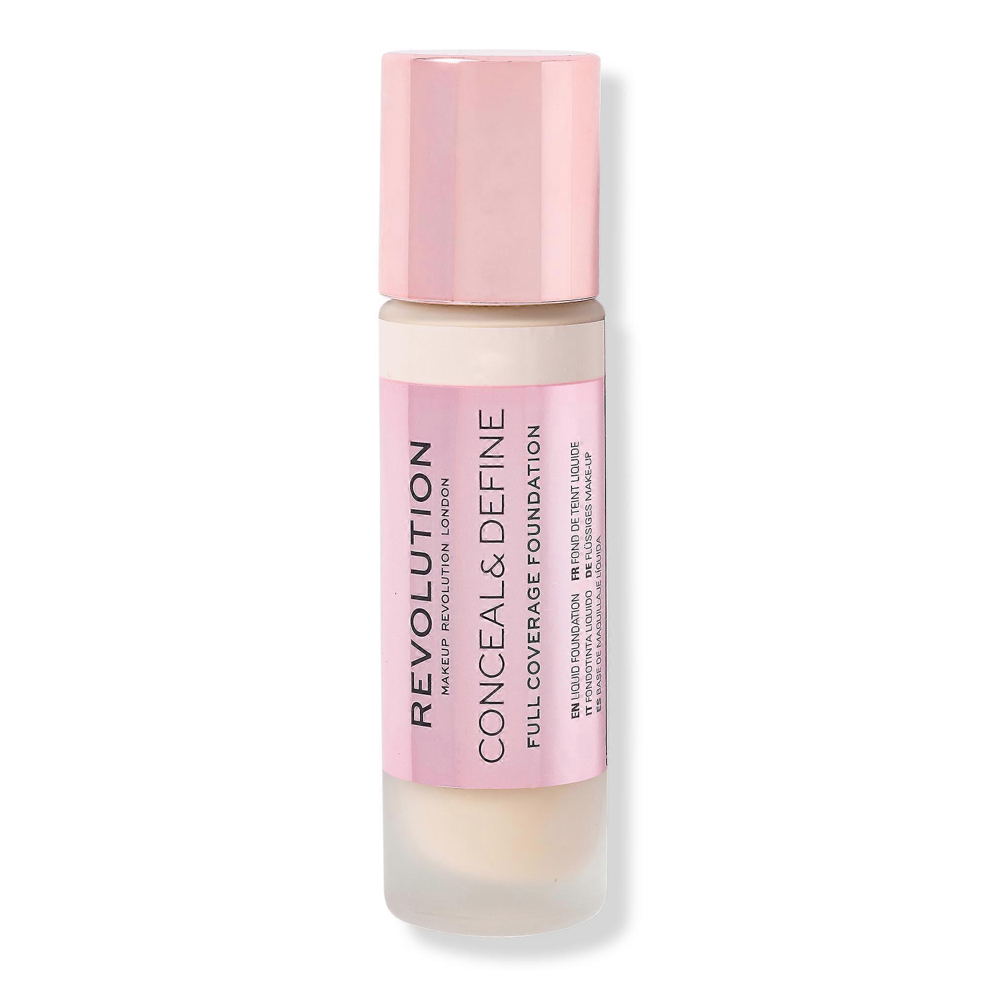 Makeup Revolution Conceal & Define Full Coverage Foundation, F6.5, 0.8 Oz