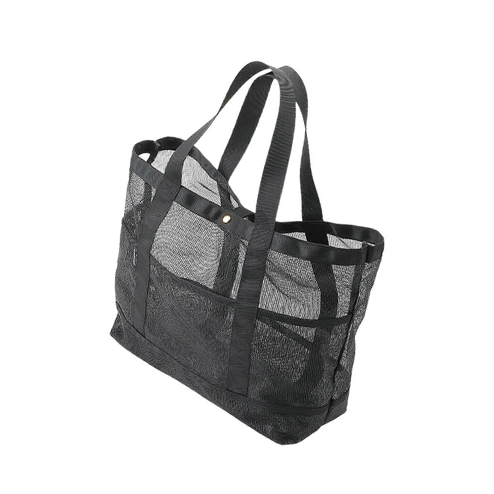 Summarize PVC Net Planner Bag For Swimsuits Sandals Dolls Reinforced Bends Multiple Compartment Beach Travel Storage Multicolor