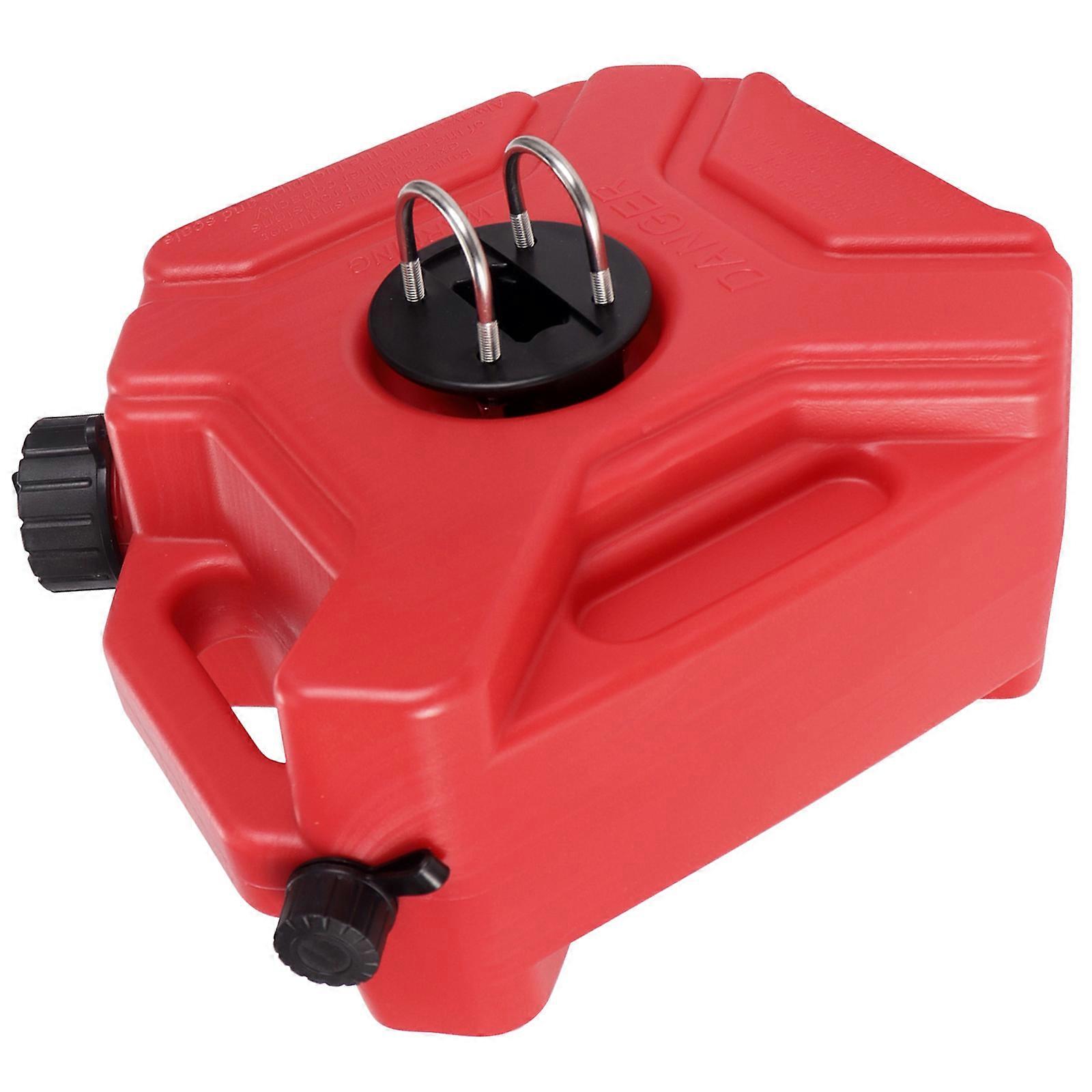 3L Motorcycle Emergency Fuel Container Builtin Hose Locking Mechanism for Road Trips Emergency Use  Red