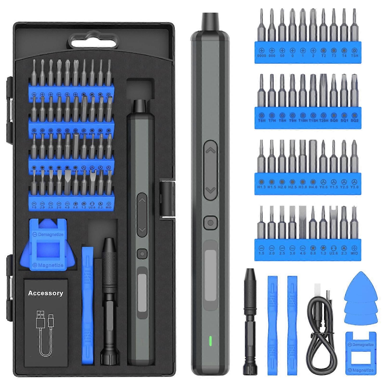 Electric Precision Screwdriver Set 50in1 Cordless  Tool Kit for Laptop, Glasses