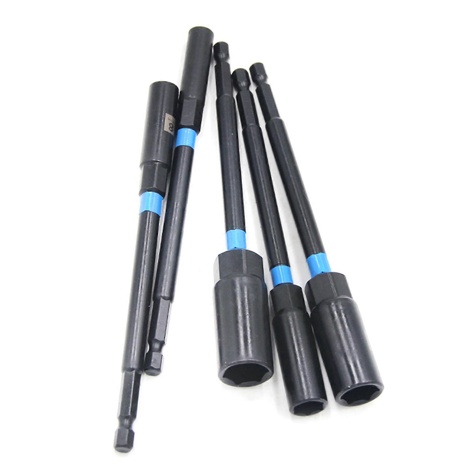 Pack of 5 Alloy Steel Hexagonal Socket Wrench Extensions for Efficient and Rusts Resistant Performances Multicolor