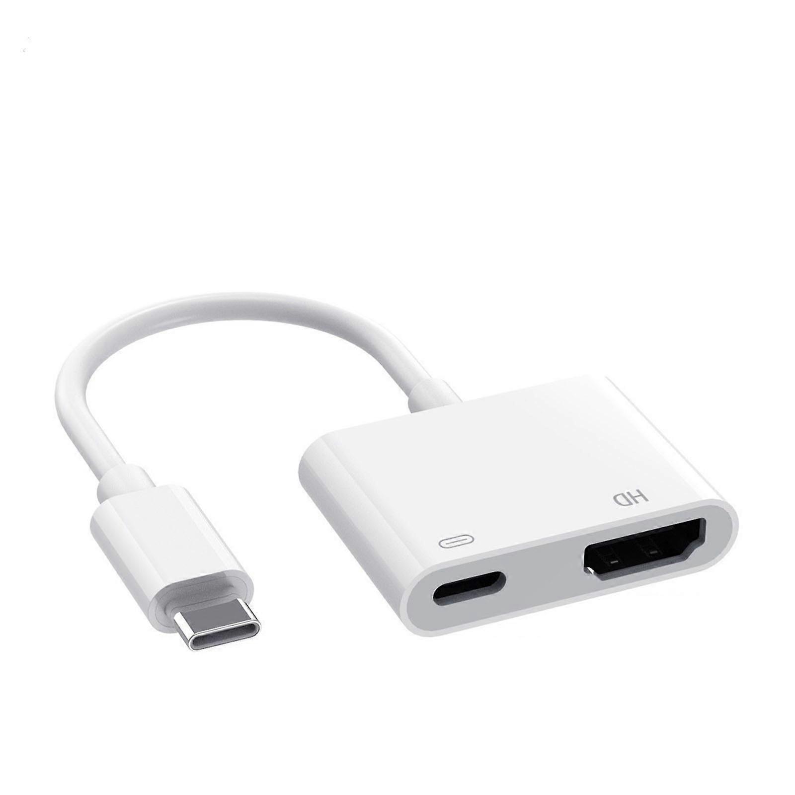 USB 3.1 Type C To 4K60Hz Video Adapter With 100W Power Delivery For Phones Tablets Seamless Streaming Multicolor