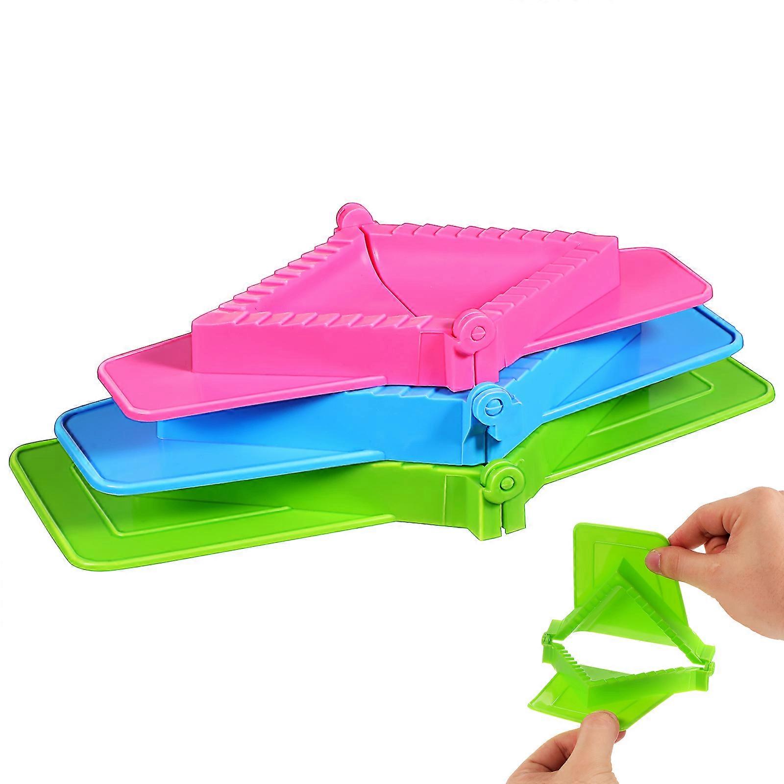Dumpling Making Tool 3Pcs Ergonomic Kitchen Accessory For Families Offering Secure Sealing And Easy Clean Up With Lightweight Plastic