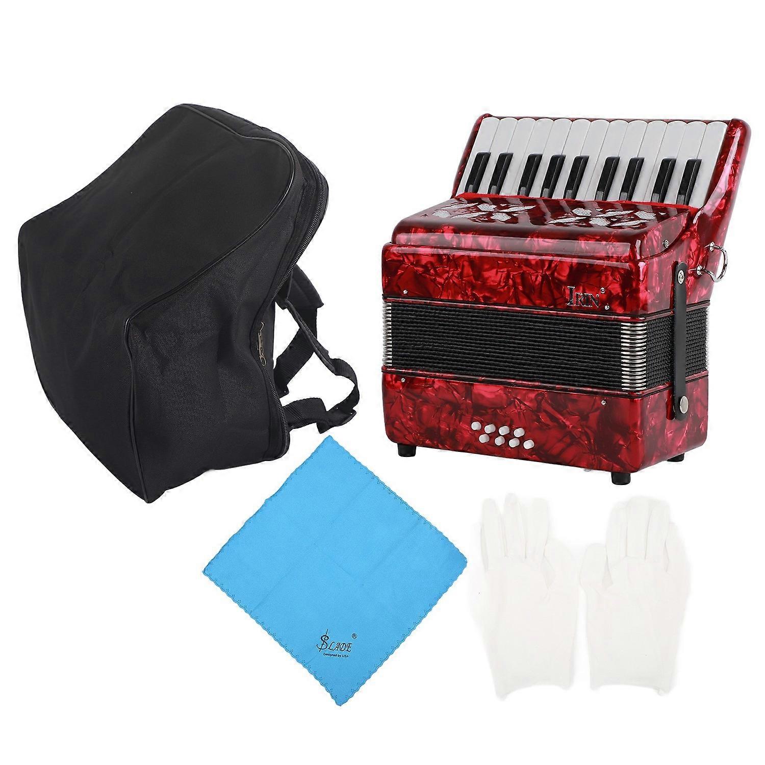 IRIN Accordion Piano 8 Bass 22 Key Playing Musical Instruments for Children Beginner