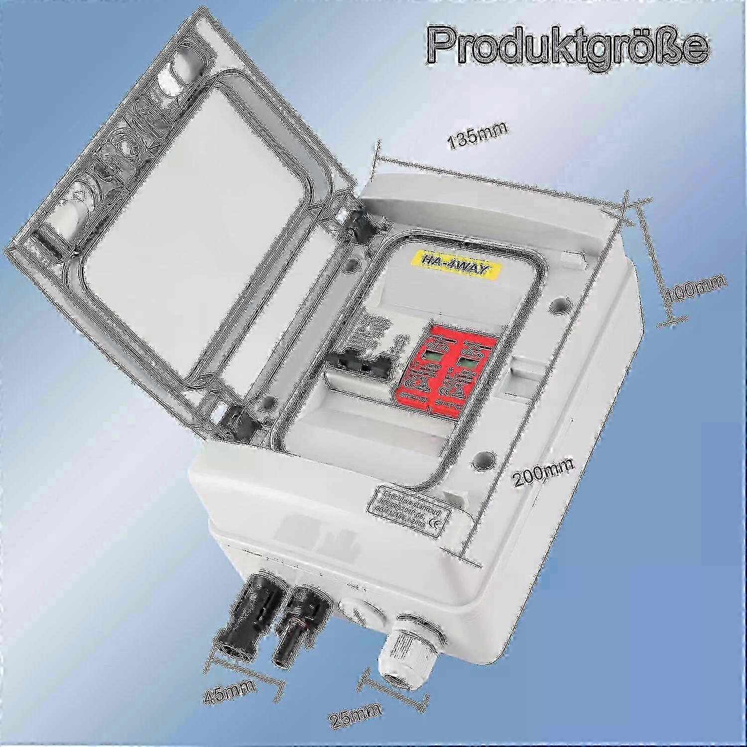 Surge protection PV solar junction box DC disconnector 1000V 32A 1 string
