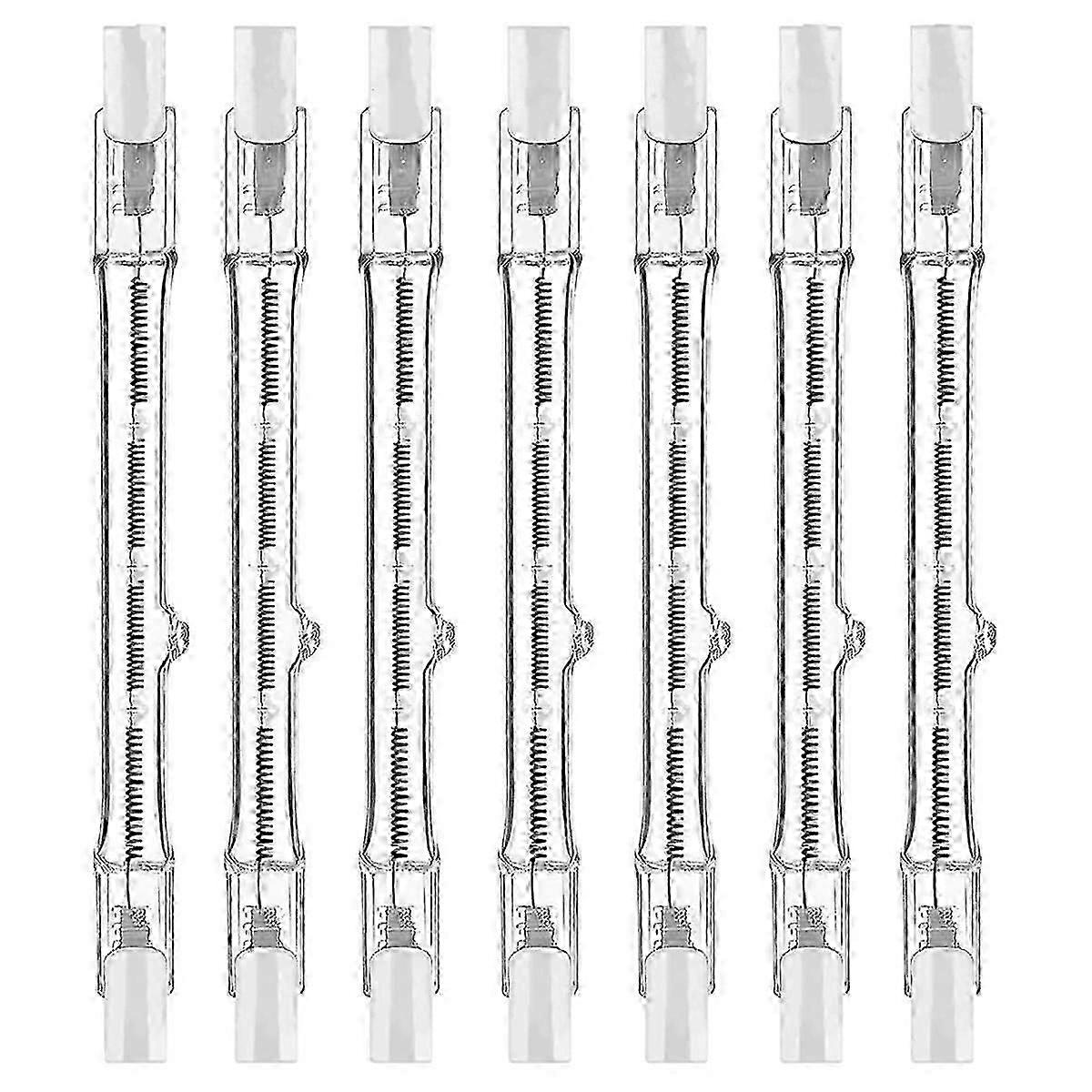 لمبات الهالوجين R7s ، 7 عبوات لمبة R7s 118 مم قابلة للتعتيم 230 فولت لمبات هالوجين ، لمبة كهربائية خطية من التنغستن 150 واط