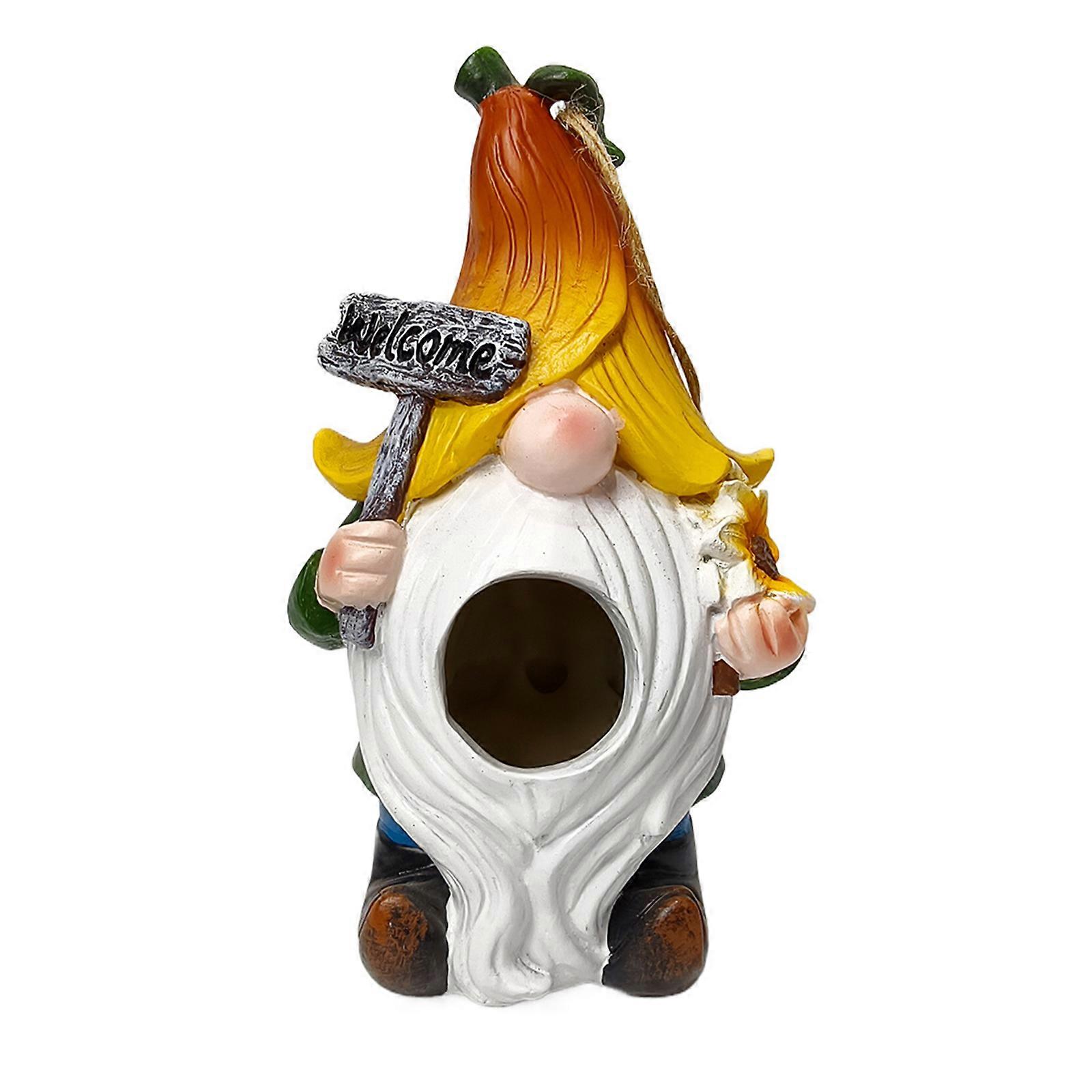 Bird Nest Outdoor Nest Box Hideouts for Bird Crafts Nest for Hummingbird with Shelter Painted House Multicolor