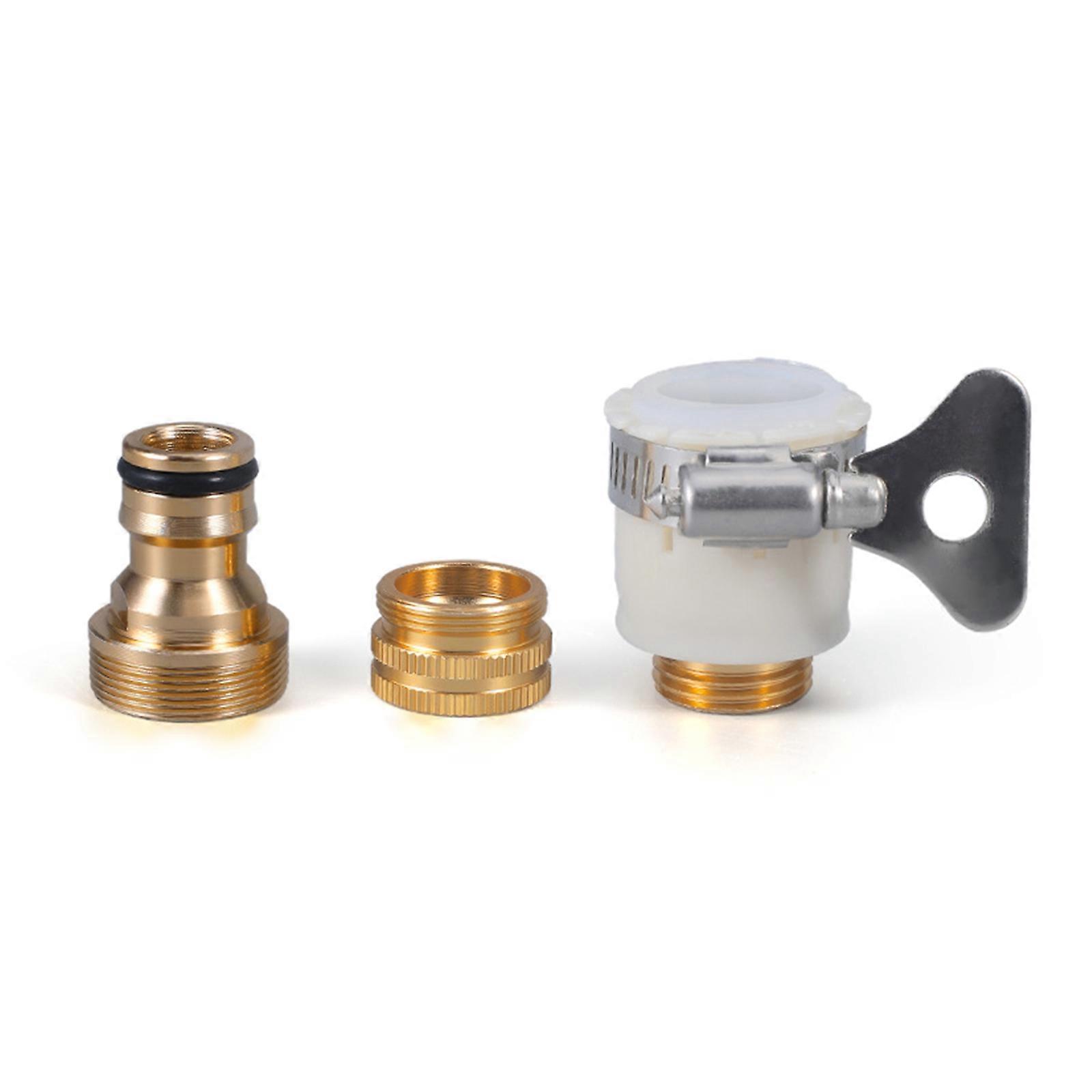 Universal Kitchen Pipe Threaded Taps 3 in 1 Faucet Connector Mixer Hose Adapter Tube Joint Fitting Garden Watering Tools Multicolor