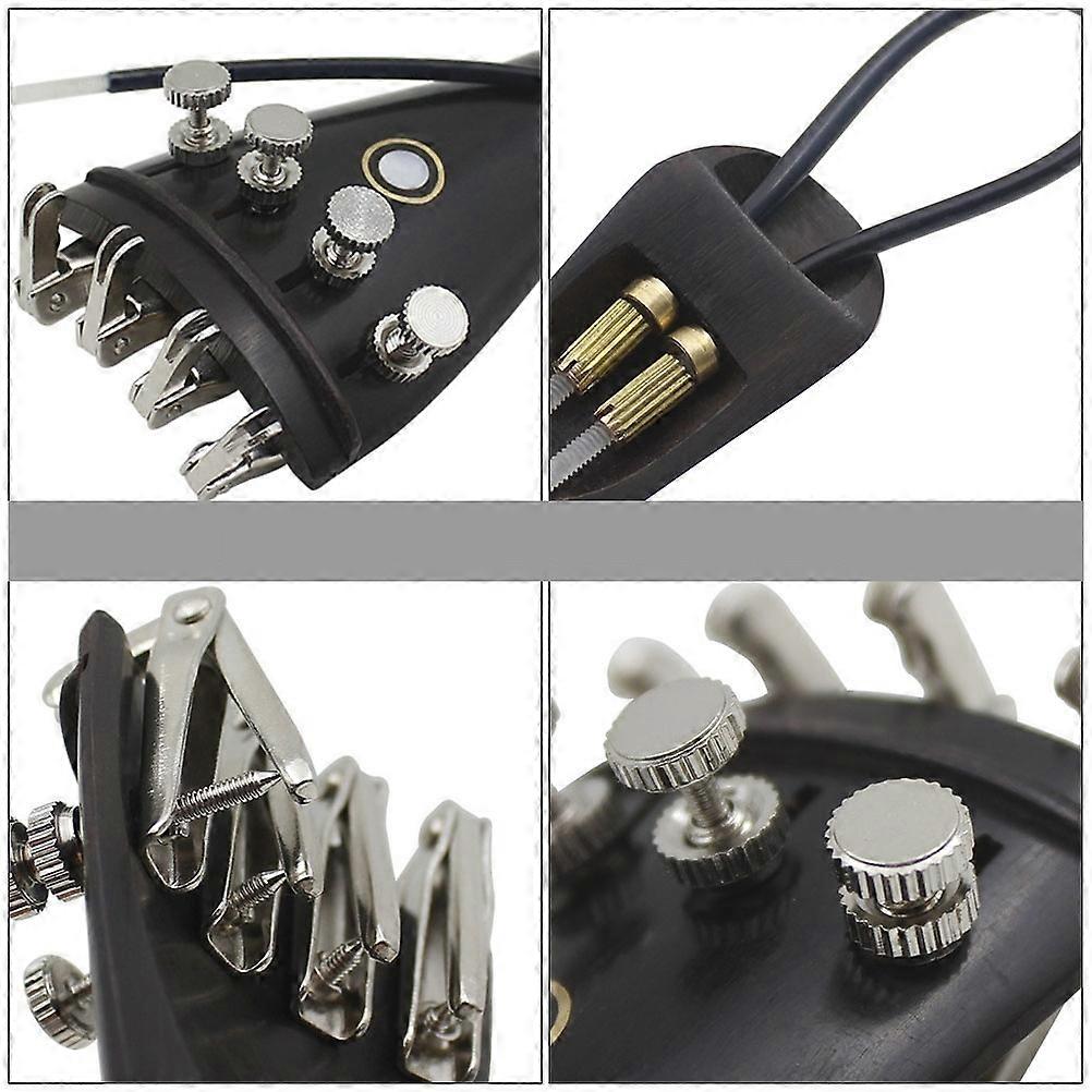 Fine Tuning Ebony Violin Accessories for Violin 1Set Black Material