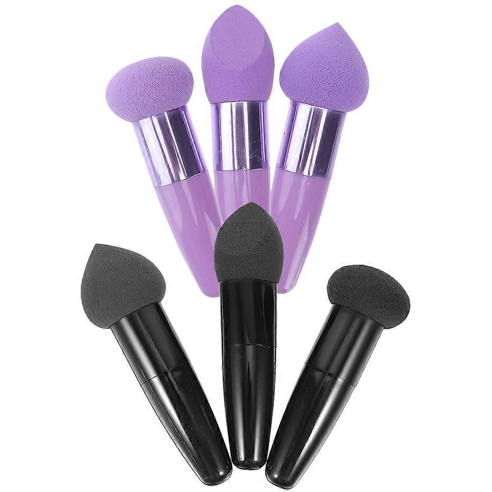 Powder Puffer Small Makeup Brush Facial Cream Application Practical Design 6Pcs