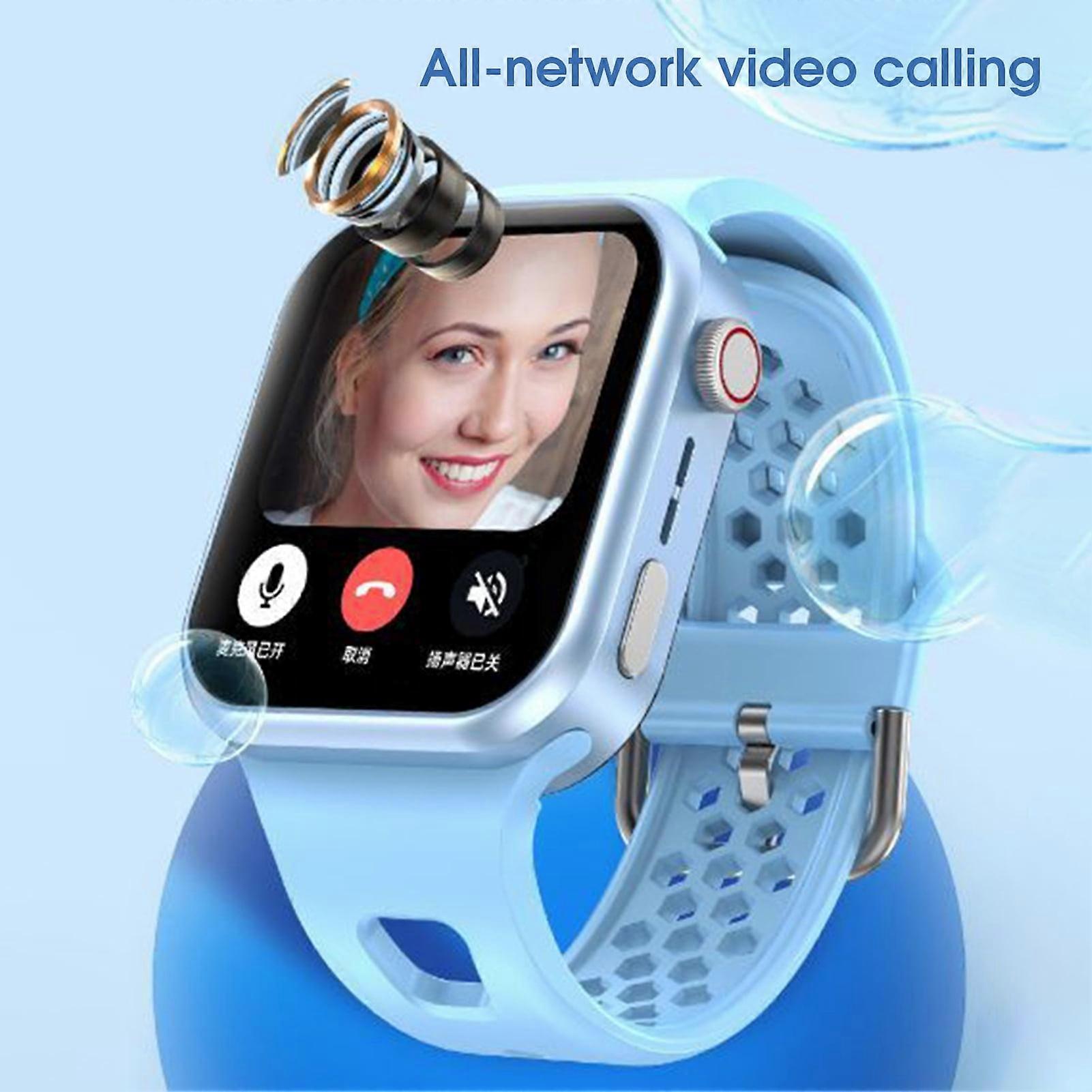 SUSUchens XC22 Smart Watch for Kids, GPS + Multiple Positioning, SOS, IPS Large Screen, BT Calling, Outdoor Use, Black, compatible with iOS and