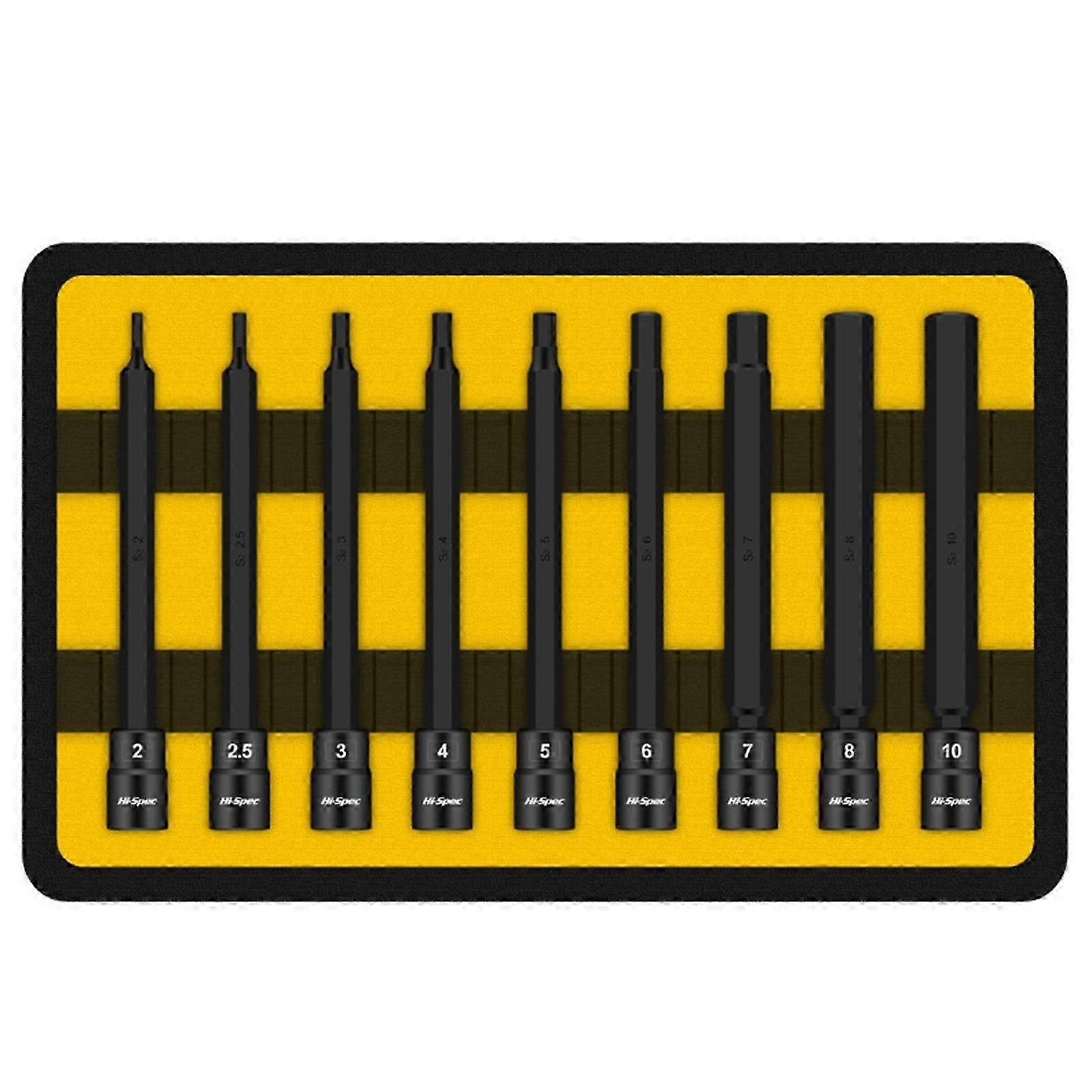 9Pcs Nut Driver Hex Drill Bit Magnetic Bit Impact Driver Socket Adapters Drill 1/4inch Magnetic Drill Bit Extension