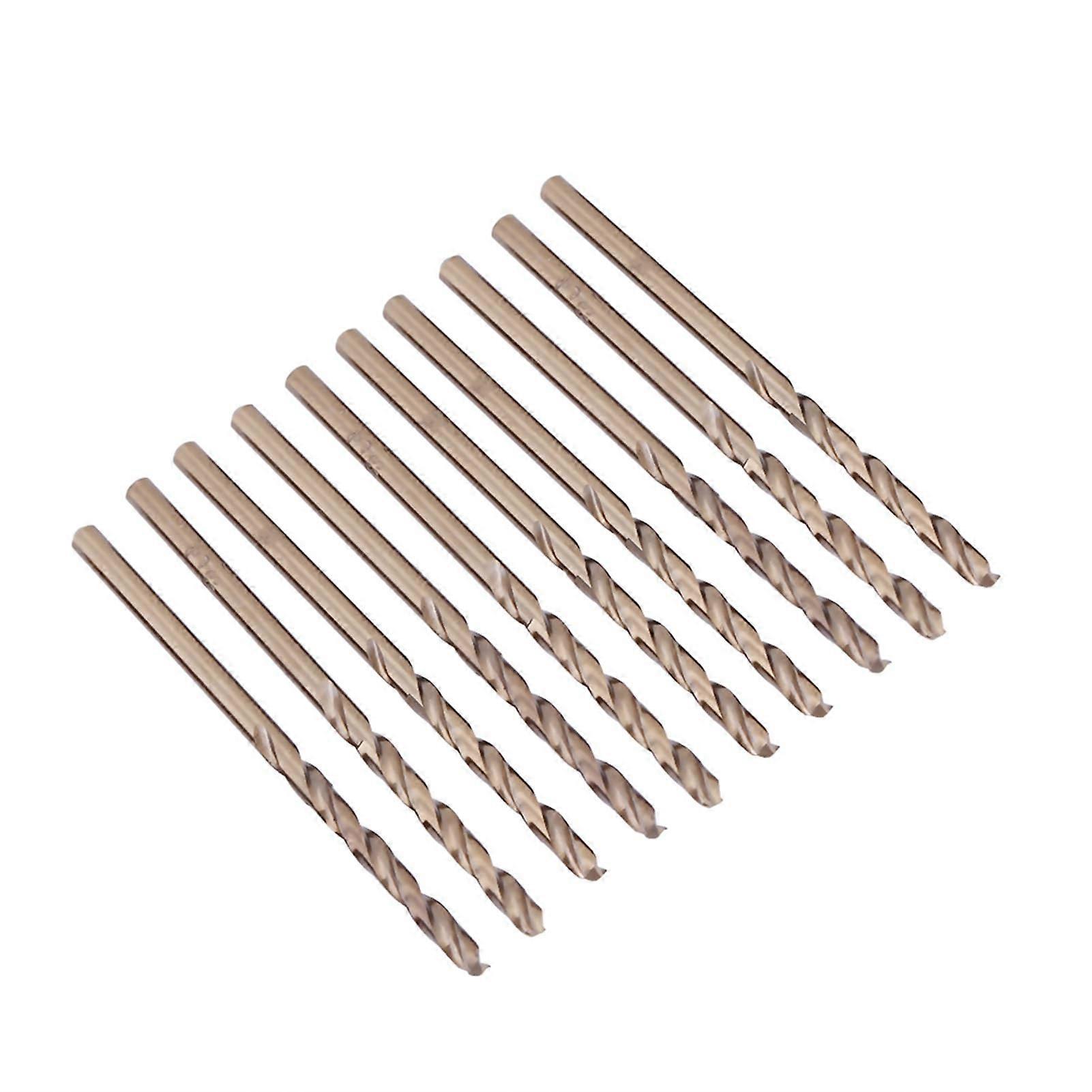 Drill Bit Set M35  Precision Twist Bits for Stainless Steel Metal Machining 10pcs (1.5mm)