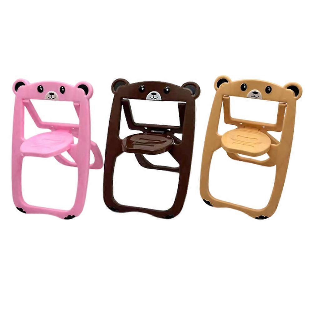 Miniature Folding Chair Model for Decoration with 3Pcs Assorted Colors