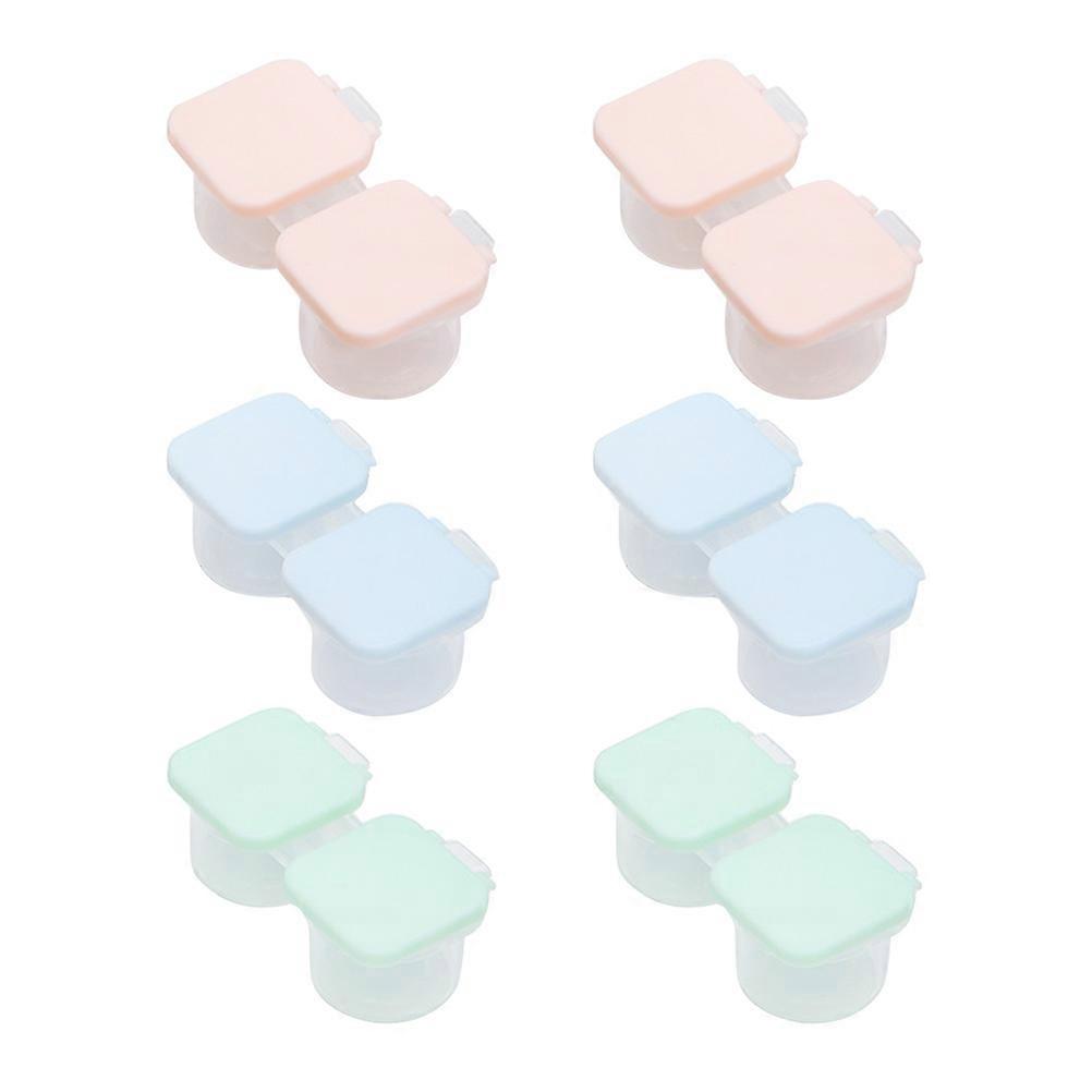 Lens Holder Practical Lens Case for Storage 6Pcs Assorted Colors Set