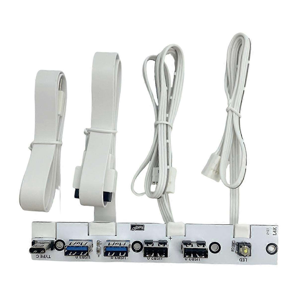 USB 3.0 Front Panel Hub IO Panel 2-Port USB3.0+2-Port USB2.0 White