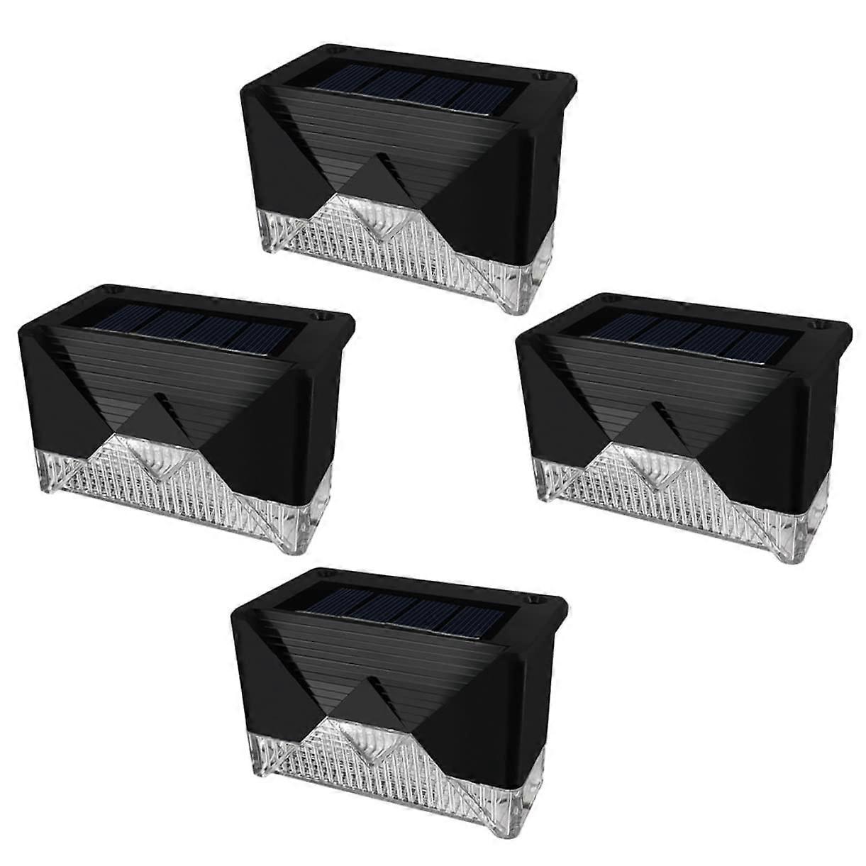 Solar Step Lights Waterproof Outdoor LED for Garden Pathway Fence with Auto Light Sensor