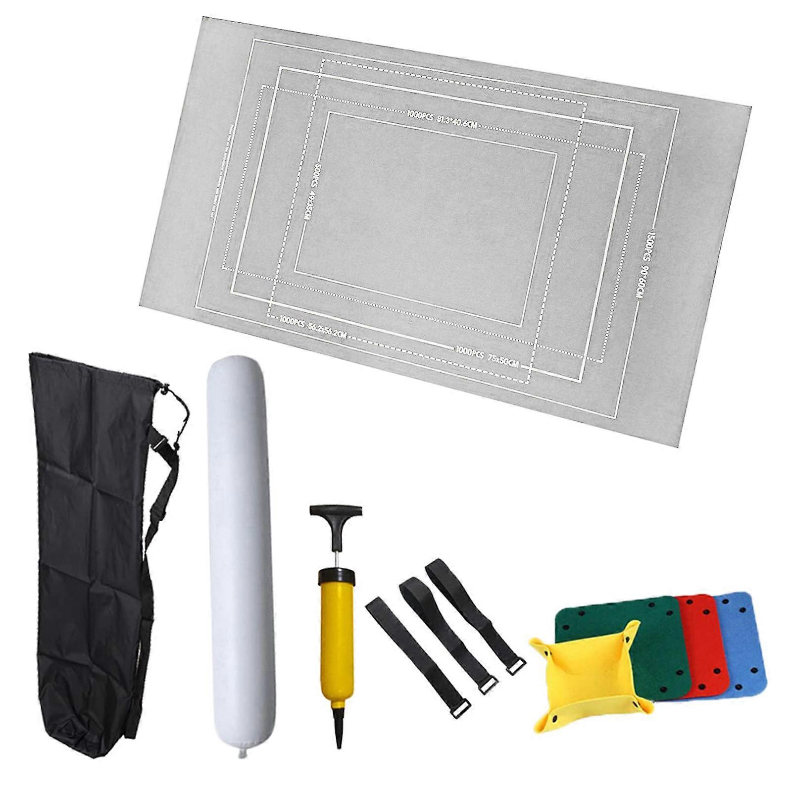 شعرت حصيرة اللغز لتخزين مريحة مضخة يدوية تخزين ل 1500 قطعة توريد التعبئة والتغليف فرز صينية اللغز حارس رمادي فاتح