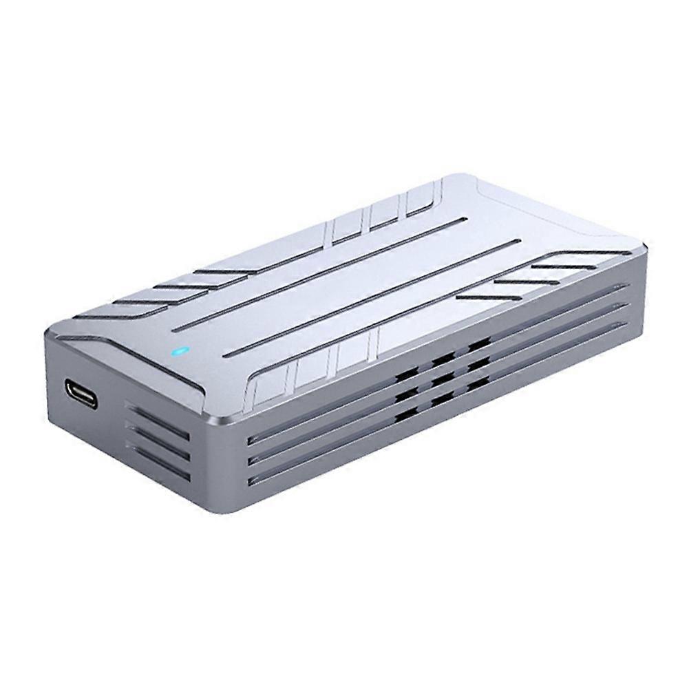 40Gbps NVMe SSD Enclosure M.2 to USB Adapter with Built-in Cooling Fan Aluminum Case Supports 2242/2260/2280 Sizes