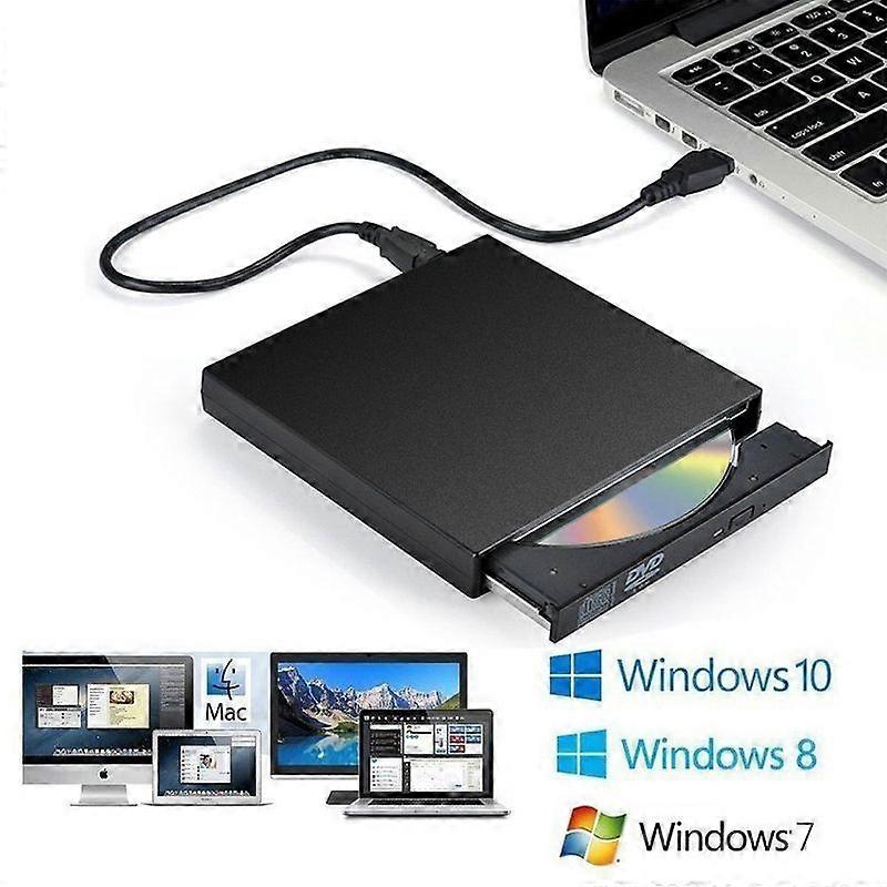 Luxora USB2.0 universal external CD-RW burner driver-free DVD/CD reader player