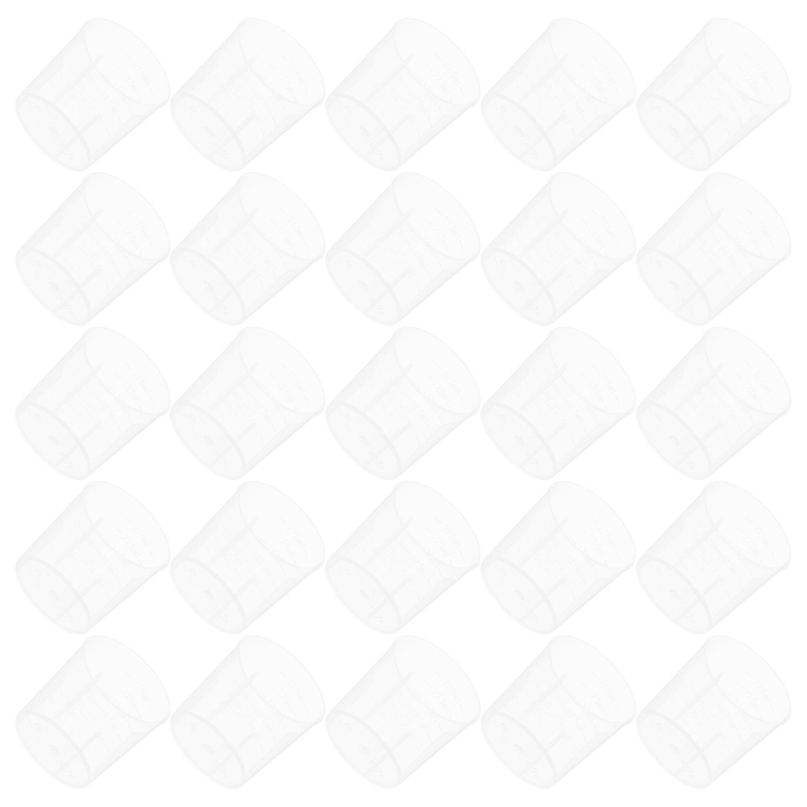 Measuring Cups Transparent Plastic 30Ml Mixing Cup for Measuring 100Pcs