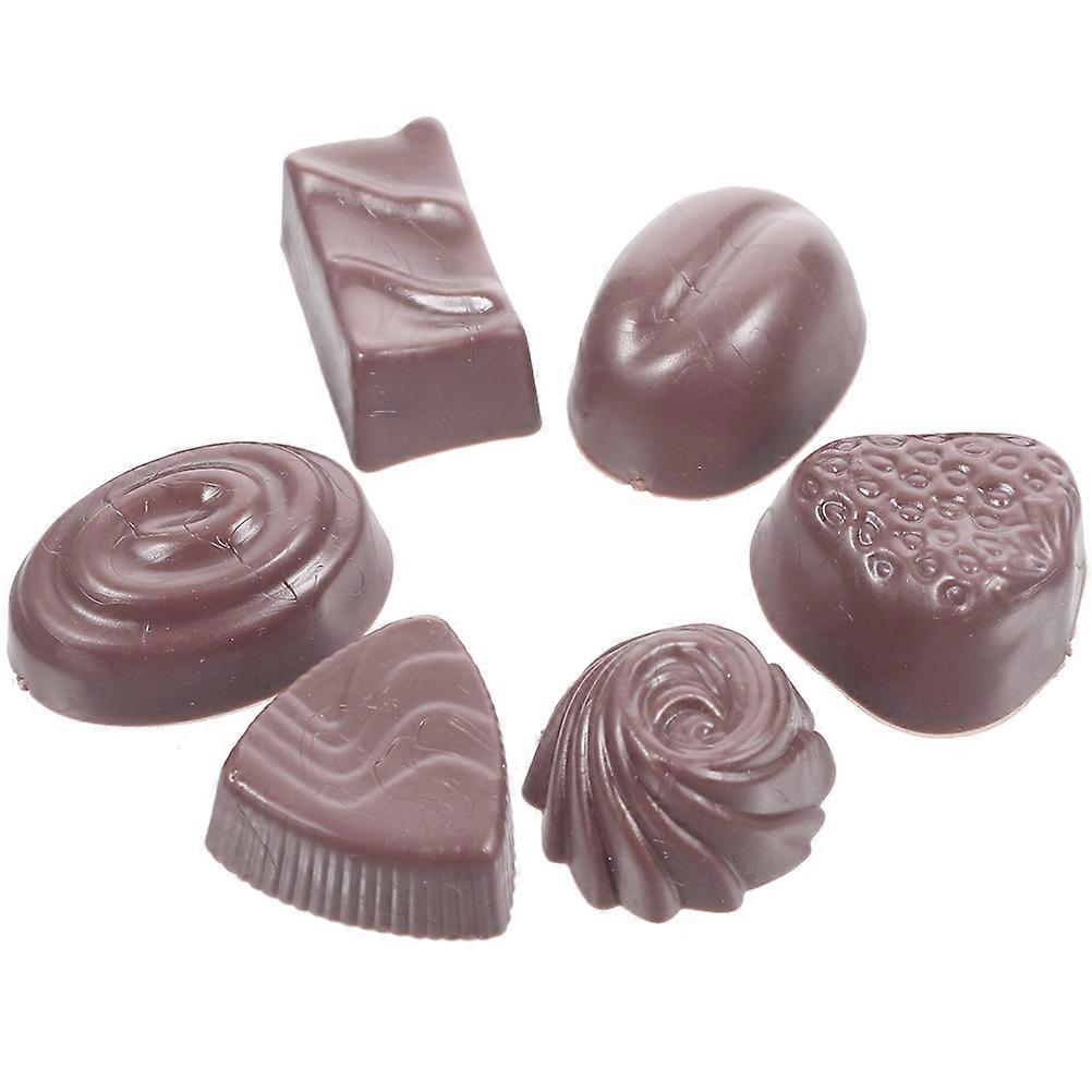 Fake Chocolate Decorative Model Simulated Chocolate for Display 12Pcs