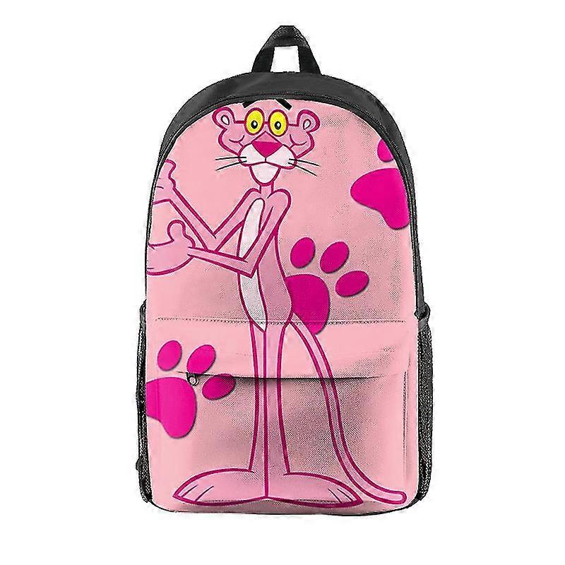 2023 أنيمي النمر الوردي حقيبة مدرسية طلاب المدارس الابتدائية والمتوسطة بنين بنات كرتون محمول حقيبة سفر